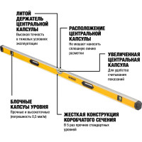 Уровень DEWALT 180см DWHT0-43172