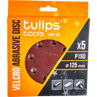 Диск шлифовальный с липучкой (5 шт; 125 мм; P150) Tulips tools EA05-144
