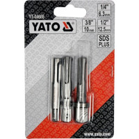 Набор адаптеров 3 шт, SDS Plus, 1/4", 3/8", 1/2" YATO YT-04686
