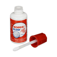 Корректирующая жидкость Kores Soft Tip FLUID 25мл на быстросохнущей основе, аппликатор 620
