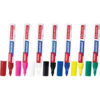 Лаковый маркер-краска BRAUBERG EXTRA paint marker 4 мм, набор 7 цветов, 152001