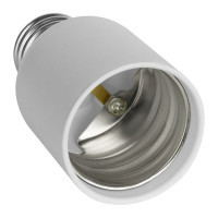 Переходник duwi E27-E40 белый, прямой, ПВХ 24634 3