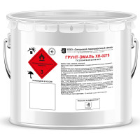 Грунт-эмаль по ржавчине ЗАГОРСКИЙ ЛАКОКРАСОЧНЫЙ ЗАВОД ХВ-0278 серая 10 кг ZLK05351