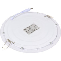 Светильник IEK ДВО 1607 белый, круг LED 18Вт 4000 IP20 LDVO0-1607-1-18-K01
