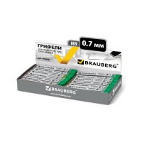 Грифели запасные Hi-Polymer HB 0.7 мм BRAUBERG 36 упаковок по 12 шт 180446