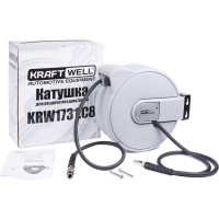 Катушка со шлангом 15 м, 8х12 мм, 20 бар KraftWell KRW1731.C8