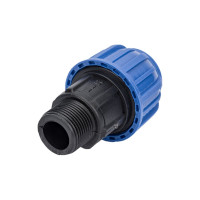 Муфта RTP с наружной трубной резьбой PN 16 D 25х3 4 11504