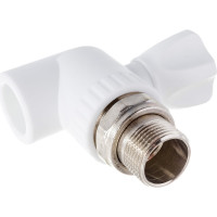 Кран шаровой для радиатора RTP D25х3/4 мм., угловой 27860