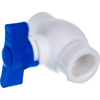 Кран шаровой RTP бабочка, синий, D20 мм 14617