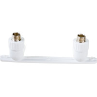 Угольник RTP PN25 комбинированный, с креплением, двойной под смеситель, наружная резьба, D25х1/2 мм 10704