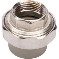 Муфта комбинированная RTP разъемная, американка, внутренняя резьба, D25х3/4 мм, серая 15517