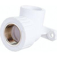 Угольник с креплением RTP PN25 комбинированный, внутренняя резьба D25х3/4 мм 15107