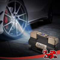 Двухцилиндровый компрессор DSV Smart, с LED фонарем, 75 л/мин 12 В, цифр. манометр 226000