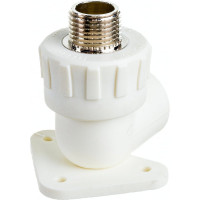 Угольник с креплением RTP PN25 комбинированный, наружная резьба D25х1/2 мм 15109