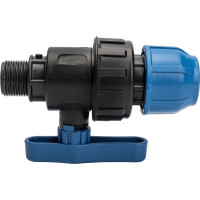 Шаровый кран RTP наружная трубная резьба, цанга, D 25х3/4 17358