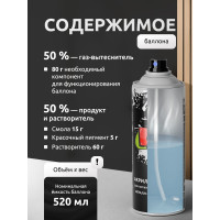 Акриловая универсальная эмаль REF белый, матовый 520 мл 1007