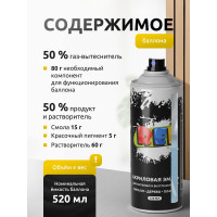 Акриловая универсальная эмаль REF лимонно-желтый 520 мл 0041