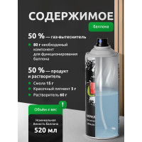 Акриловая универсальная флуоресцентная эмаль REF зеленый 520 мл 1003