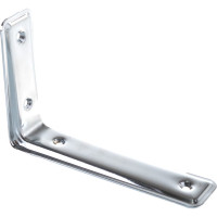 Кронштейн VORMANN 3-F 160х105х40 мм, оцинкованный, цвет: хром, 00165 160 C
