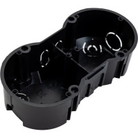 Установочная коробка IEK КМ40007 2х местная для твердых стен 141x70x45 с саморезами UKT20-141-070-045