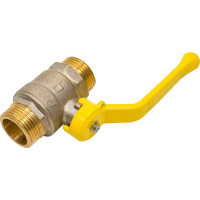 Шаровой кран LD Pride латунь никель газ Ду25 Ру40 НР полнопроходной, рычаг 007-8037 LD 47.355.25