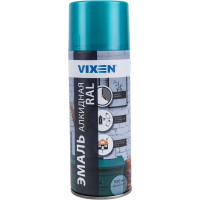 Алкидная эмаль Vixen светло-зеленая RAL 6018, аэрозоль 520 мл VX16018