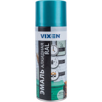 Алкидная эмаль Vixen черный матовый RAL 9005 аэрозоль 520 мл VX10905