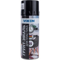 Грунт-эмаль Vixen для пластика, черный матовый RAL 9005, аэрозоль 520 мл VX50100