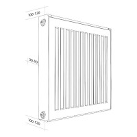 Панельный радиатор ROYAL THERMO COMPACT C21-500-700 RAL9016 НС-1189682