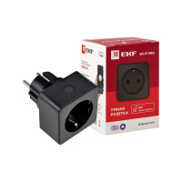 Умная розетка EKF Сonnect PRO Wi-Fi черная RCS-2-WF