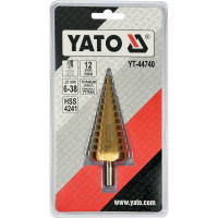 Сверло по металлу ступенчатое 6-38 мм YATO YT-44740