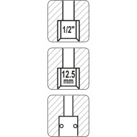 Быстроразъемное соединение YATO 1/2" с внутренней резьбой YT-2395 36992395 092 1