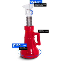 Винтовой механический домкрат Forsage 20т  F-SJ20(2387)