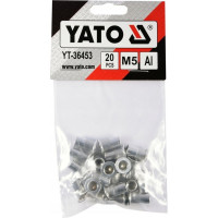 Алюминиевые резьбовые заклепки YATO М5 20 шт. YT-36453 394936453 092 1