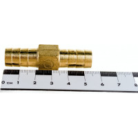 Соединитель латунный 12 мм LEXLINE 517731