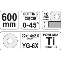 Плиткорез 600мм YATO YT-3707