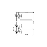 Смеситель для ванны и умывальника mixline ML09-02 522150
