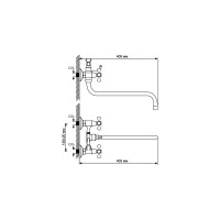 Смеситель для ванны и умывальника mixline ML10-02 522151