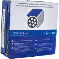 Монтажный гибкий провод Top Cable 1x6 красный TOPFLEX V-K H07V-K 131R006.R100