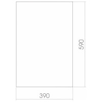 Зеркало mixline прямоугольник 390х590 без полки 525023
