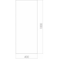 Зеркало mixline прямоугольник 400х1000 без полки 525024