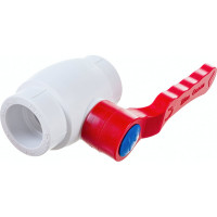 Кран шаровой Blue Ocean  полипропиленовый (шар - PPSU) для агрессивных сред - 32 PPRF/BV/PPR/HW-2(W)-32