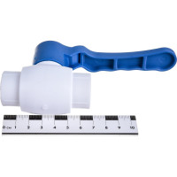 Шаровой кран Blue Ocean (шар - пластик ABS) рычаг полипропиленовый для ХВС - 20 PPRF/BV/PPR/CW(W)-20