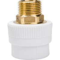 Комбинированная муфта Blue Ocean полипропиленовая, НР под ключ - 40x1 PPRF/HTEA(W)-40х1"