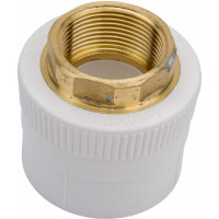 Комбинированная муфта Blue Ocean полипропиленовая, ВР - 50x1 1/4 под ключ PPRF/HTIA(W)-50х1 1/4"