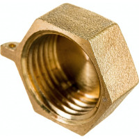 Заглушка LEXLINE 1/2 вн., латунь, с контротверстием 15  514573