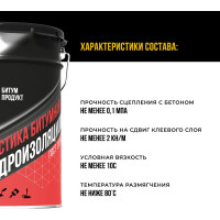 Мастика битумная гидроизоляционная БИТУМ ПРОДУКТ, 21,5 л, BP-1