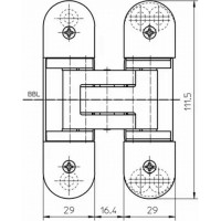 Скрытая дверная петля Simonswerk Tectus TE 303 3D F1 67626
