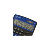Настольный калькулятор BRAUBERG EXTRA-12-BKBU 206x155 мм, 12 разрядов, черно-синий 250472