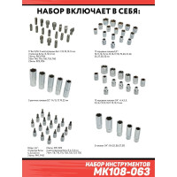 Набор инструментов Дед Макар 108 предметов МК108-063 00-00000198